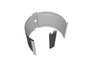 Крепление трубы круглой Ø90 на кирпич Vortex Микс RAL 7024 мокрый асфальт GL 451561