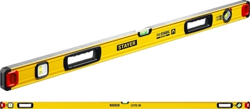 STAYER  PRO STABIL, 2000 400 мм, усиленный профиль, магнитный уровень с поворотным глазком, Professional (3480-200) 3480-200