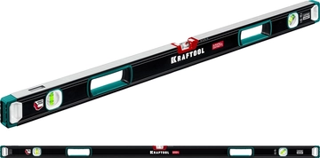 KRAFTOOL  A-RATE CONTROL, 1500 мм, точность 0.3 мм/м, с инновационным зеркальным глазком, сверхпрочный уровень (34986-150) 34986-150