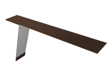 Планка карнизная фальц 130х80 Grand Line 0,5 PurPro с пленкой RAL 8017 шоколад (3м) GL 561226