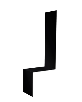 Планка примыкание боковое фальц Grand Line 0,45 Drap ТХ RAL 9005 черный (2м) GL 499807