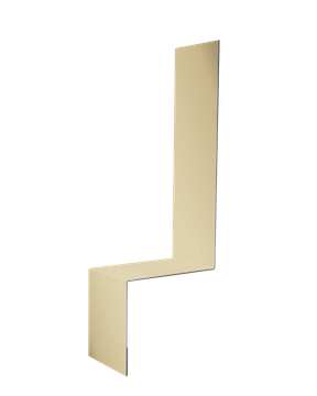 Планка примыкание боковое фальц Grand Line 0,45 Drap ТХ RAL 1015 светлая слоновая кость (3м) GL 650115