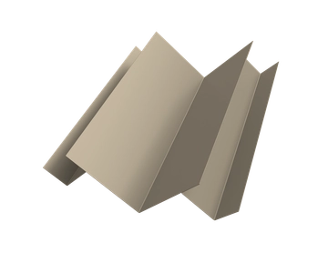 Угол внутренний сложный Кликфальц Про Grand Line 0,45 Drap ТХ RAL 1015 светлая слоновая кость (2м) GL 698046