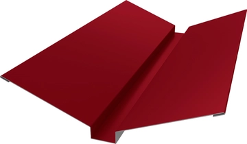 Планка ендовы верхней 115х30х115 Grand Line 0,45 ПЭ с пленкой RAL 3003 рубиново-красный (2м) GL 464264