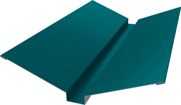 Планка ендовы верхней 115х30х115 Grand Line 0,45 ПЭ с пленкой RAL 5021 водная синь (2м) GL 464384
