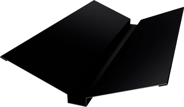 Планка ендовы верхней 115х30х115 Grand Line 0,45 Drap ТХ двухсторонний RAL 9005 черный (2м) GL 564949