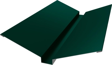 Планка ендовы верхней 115х30х115 Grand Line 0,5 ПЭ с пленкой RAL 6005 зеленый мох (3м) GL 624809