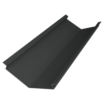 Планка ендовы нижней для композитной черепицы 140х140 Grand Line 0,5 Velur RAL 7016 антрацитово-серый (3м) GL 732534