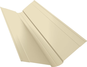Планка ендовы верхней фигурной 150х150 Grand Line 0,45 Drap ТХ RAL 1015 светлая слоновая кость (3м) GL 649951