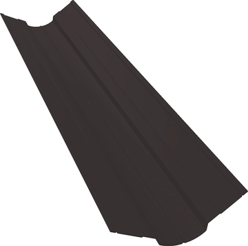 Планка ендовы верхней фигурной 70х70 Grand Line 0,45 Drap СТ RR 32 темно-коричневый (2м) GL 640743