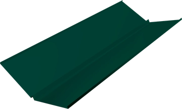 Планка ендовы нижней с компенсатором Grand Line 0,45 ПЭ двухсторонний с пленкой RAL 6005 зеленый мох (2м) GL 795654