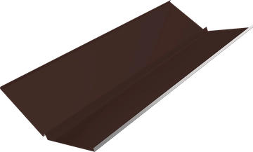 Планка ендовы нижней с компенсатором Grand Line 0,45 Drap СТ RAL 8017 шоколад (2м) GL 795176