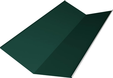 Планка ендовы нижней 300х300 Grand Line 0,45 ПЭ с пленкой RAL 6005 зеленый мох (3м) GL 473598