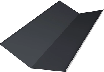 Планка ендовы нижней 300х300 Grand Line 0,5 PurLite матовый RAL 7024 мокрый асфальт (2м) GL 473693