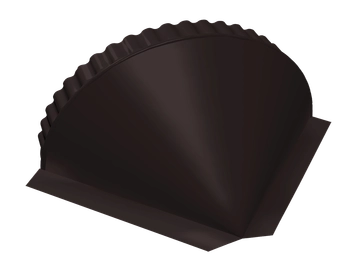 Заглушка конусная Grand Line 0,45 Drap СТ RAL 9005 черный GL 362787
