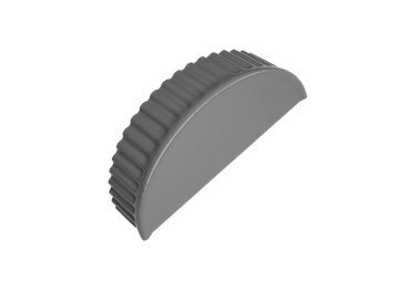 Заглушка малая торцевая Grand Line 0,5 Сатин RAL 9006 бело-алюминиевый GL 620237