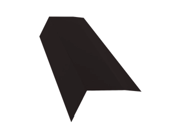 Планка карнизная 100х65 Grand Line 0,5 PurLite матовый RAL 9005 черный (3м) GL 464625