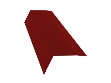 Планка карнизная 100х65 Grand Line 0,7 ПЭ с пленкой RAL 3011 коричнево-красный (3м) GL 464859