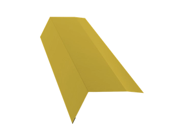 Планка карнизная 100х65 Grand Line 0,45 ПЭ с пленкой RAL 1018 цинково-желтый (2м) GL 464929