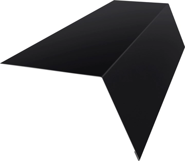 Планка карнизная широкая 100х85 Grand Line 0,45 Drap СТ RAL 9005 черный (2м) GL 495443