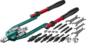 KRAFTOOL  Combo3-M12, 3 вида заклёпок, комбинированный складной заклепочник в кейсе (31182) 31182_z01