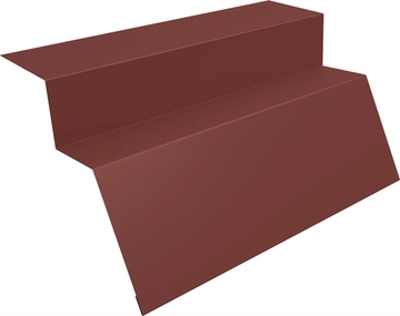Планка карнизная для металлочерепицы Квинта Уно Grand Line 0,45 ПЭ с пленкой RAL 3009 оксидно-красный (2м) GL 663466