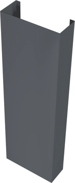 Полустолб для С21 0,45 Drap TwinColor с пленкой RAL 7024 мокрый асфальт (3,0м) GL 569404