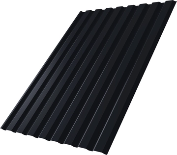 Профнастил С20A Grand Line 0,5 Rooftop Бархат RAL 7024 мокрый асфальт GL 190024