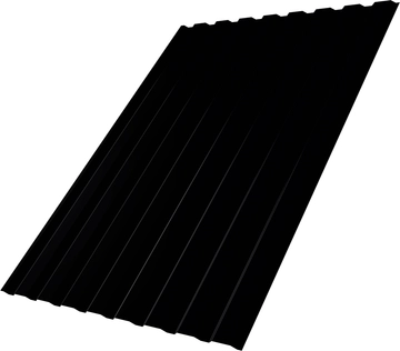Профнастил С20A Grand Line 0,45 Drap ТР с пленкой RAL 9005 черный GL 696306