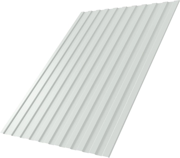Профнастил С8A в01 Grand Line 0,45 ПЭ с пленкой RAL 9003 сигнальный белый GL 33709