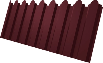 Профнастил С20A фигурный Grand Line 0,45 Drap ТХ RAL 3005 красное вино GL 479307