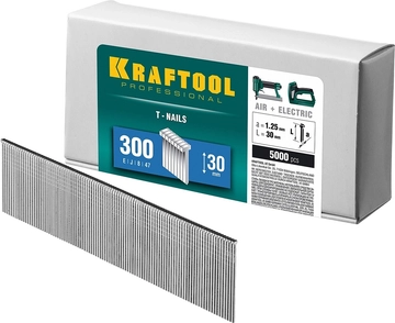 KRAFTOOL  тип 18GA (47/300/F) 30 мм, 5000 шт, гвозди для нейлера (31785-30) 31785-30