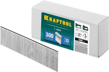 KRAFTOOL  тип 18GA (47/300/F) 35 мм, 5000 шт, гвозди для нейлера (31785-35) 31785-35