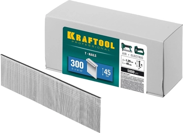 KRAFTOOL  тип 18GA (47/300/F) 45 мм, 5000 шт, гвозди для нейлера (31785-45) 31785-45