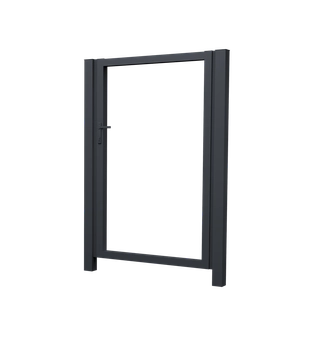 Калитка Жалюзи 1,68х1,5 RAL 7024 без заполнения GL 593163