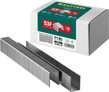 KRAFTOOL  тип 20GA (53F/D/056) 16 мм, 5000 шт, скобы для степлера (31787-16) 31787-16