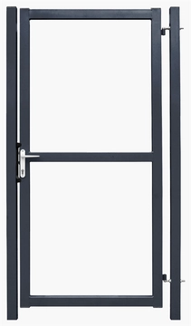 Калитка Colority цинк с замком 1,8х1 RAL 7024 GL 381156