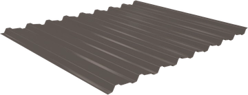 Профнастил Estet C19 0,5 PE-Double RAL 8017 шоколад GL 729008