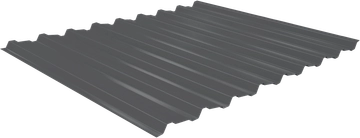 Профнастил Estet C19 0,5 PE-Double RAL 7024 мокрый асфальт GL 729010