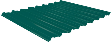 Профнастил Estet C19 0,5 PE-Double RAL 6005 зеленый мох GL 755454