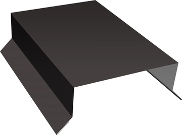 Парапетная крышка прямая 125мм Grand Line 0,5 Drap RR 32 темно-коричневый (3м) GL 708065