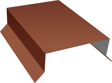 Парапетная крышка прямая 125мм Grand Line 0,45 Drap RAL 8004 терракота (2м) GL 540144