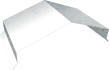 Парапетная крышка угольная 250мм Grand Line 0,7 Zn (3м) GL 542256