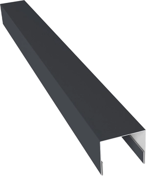 Планка П-образная заборная 24 Grand Line 0,45 Drap ТР слим RAL 7024 мокрый асфальт (2м) GL 724178