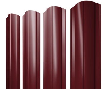 Штакетник Круглый фигурный Grand Line 0,4 ПЭ RAL 3005 красное вино GL 159756
