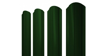 Штакетник Круглый фигурный Grand Line 0,45 Drap RAL 6005 зеленый мох GL 205532