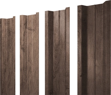 Штакетник П-образный B с прямым резом Grand Line 0,45 Принт Премиум Миндальное дерево Фреш GL 612240