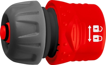 GRINDA  GF-34, 3/4″, с автостопом, с запирающим механизмом, для шланга, быстросъемный соединитель (8-426332) 8-426332