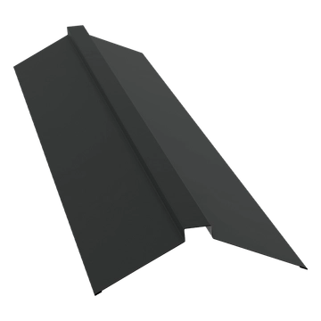 Планка конька плоского 150х40х150 Grand Line 0,5 Drap RAL 7016 антрацитово-серый (3м) GL 705129
