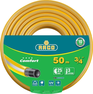 RACO  COMFORT, 3/4″, 50 м, 25 атм, трёхслойный, армированный, поливочный шланг (40303-3/4-50) 40303-3/4-50_z01